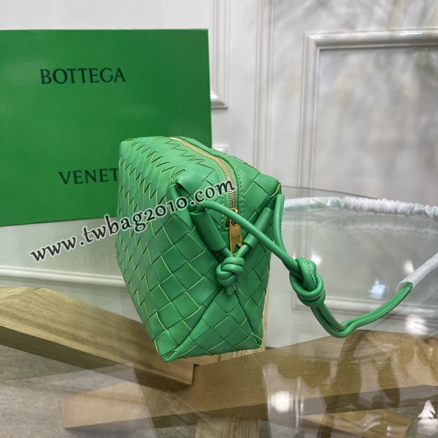 Bottega veneta高端女包 98091 寶緹嘉新款編織小方包 BV經典款手工編織小號肩背女包  gxz1341